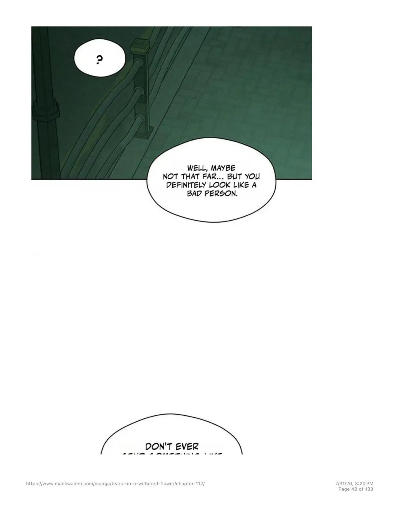Read Tears on a Withered Flower chapter 112 image 46 on Lezhin