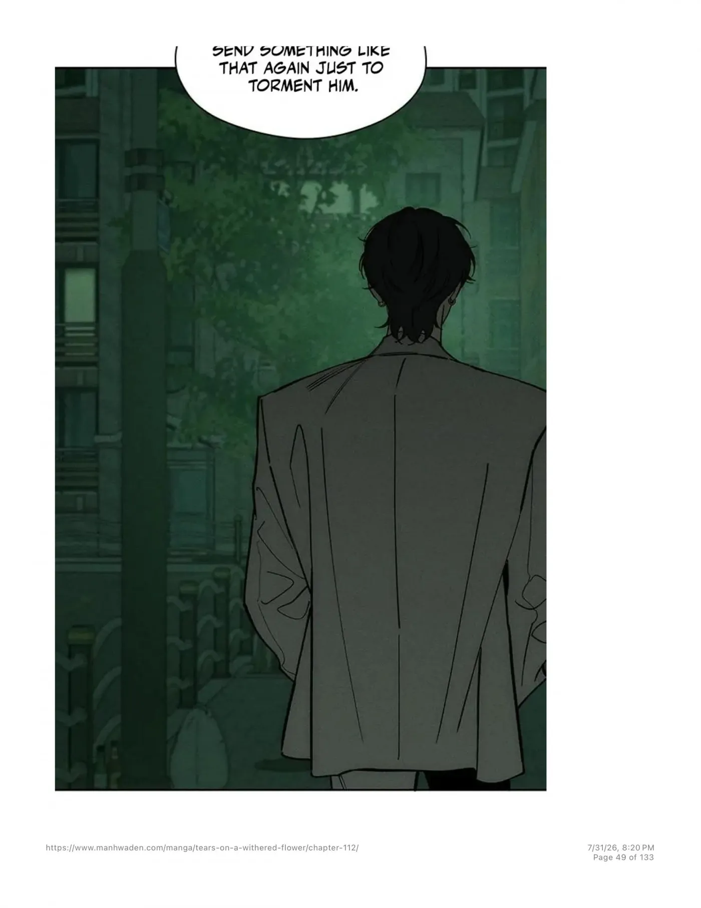 Read Tears on a Withered Flower chapter 112 image 47 on Lezhin