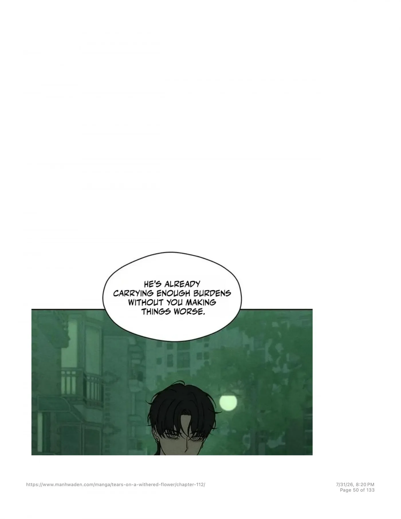 Read Tears on a Withered Flower chapter 112 image 48 on Lezhin