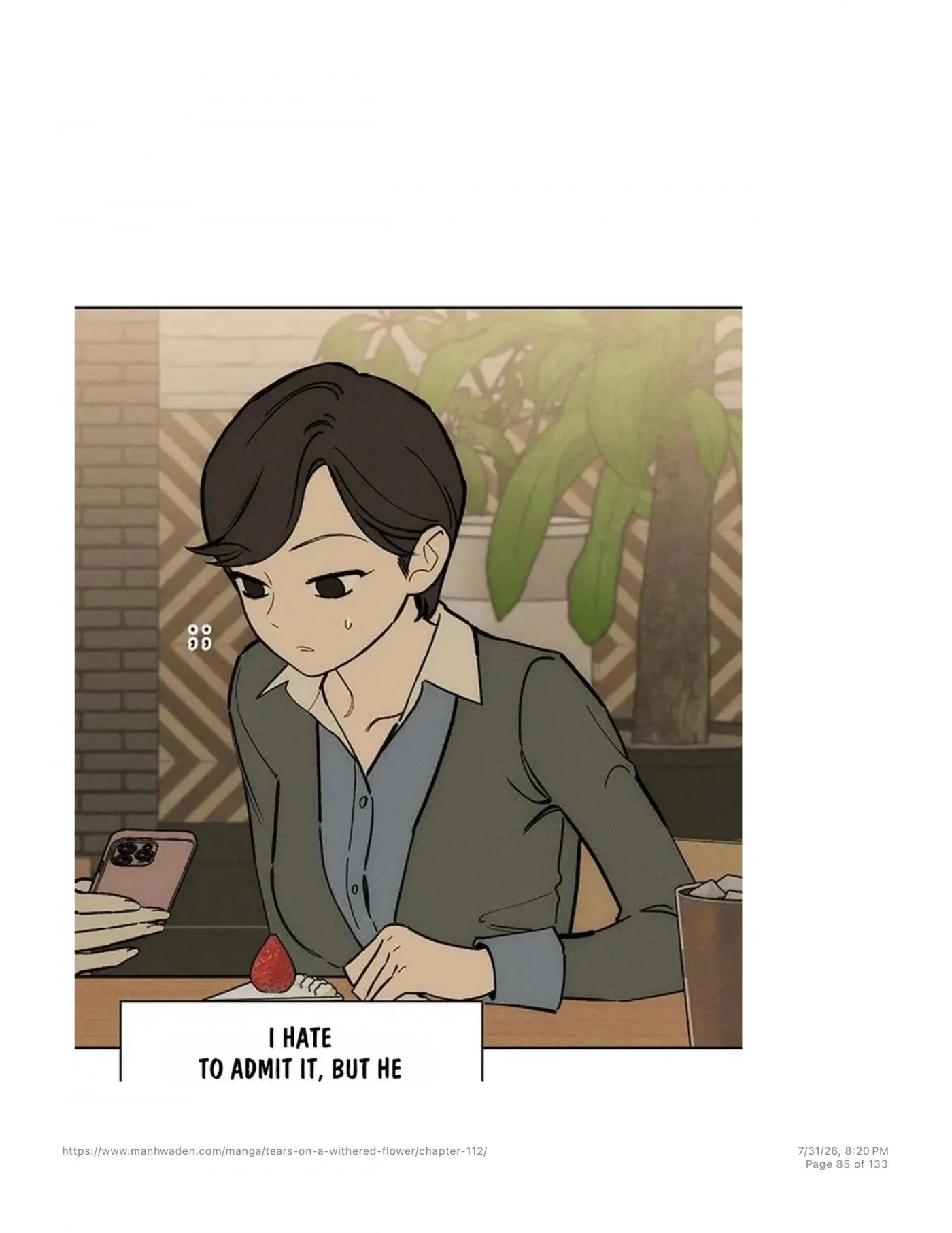 Read Tears on a Withered Flower chapter 112 image 83 on Lezhin