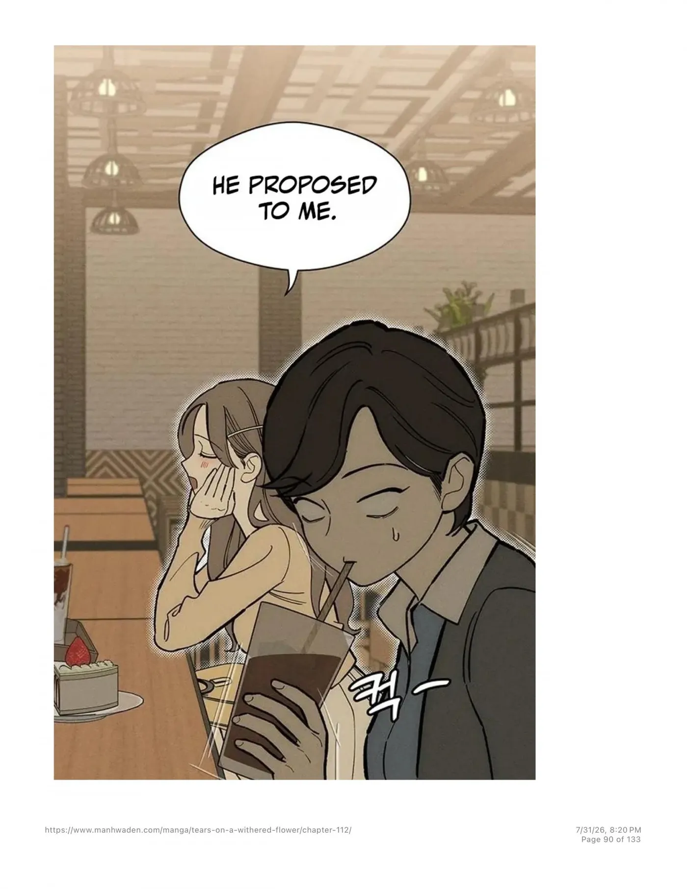 Read Tears on a Withered Flower chapter 112 image 88 on Lezhin