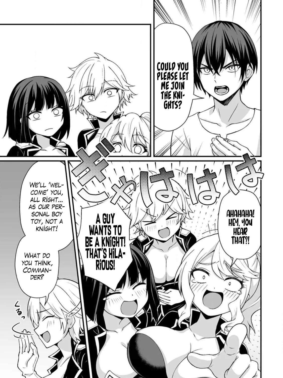 Teisou Gyakuten Sekai De Yuiitsu No Otoko Kishi No Ore, Onna Kishi Gakuen Ni Nyuugaku Shitara Nazeka Eiyou Atsukai Sareta ~Zetsurin Skill De Harem Musou~ Chapter 1 page 17 - 