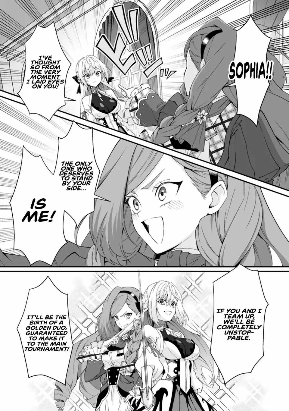 Teisou Gyakuten Sekai De Yuiitsu No Otoko Kishi No Ore, Onna Kishi Gakuen Ni Nyuugaku Shitara Nazeka Eiyou Atsukai Sareta ~Zetsurin Skill De Harem Musou~ Chapter 10.99 page 9 - 