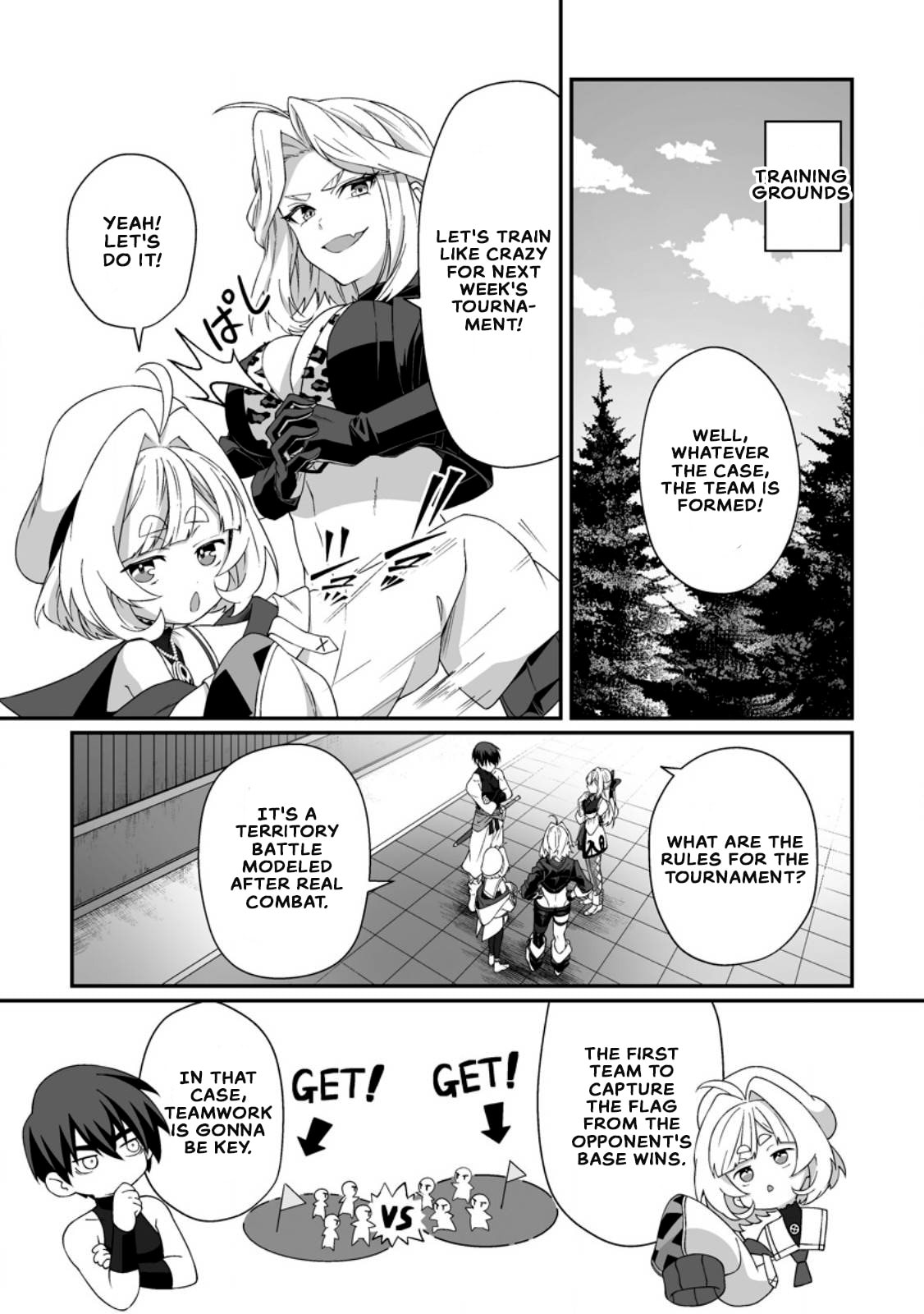 Teisou Gyakuten Sekai De Yuiitsu No Otoko Kishi No Ore, Onna Kishi Gakuen Ni Nyuugaku Shitara Nazeka Eiyou Atsukai Sareta ~Zetsurin Skill De Harem Musou~ Chapter 11.2 page 8 - 