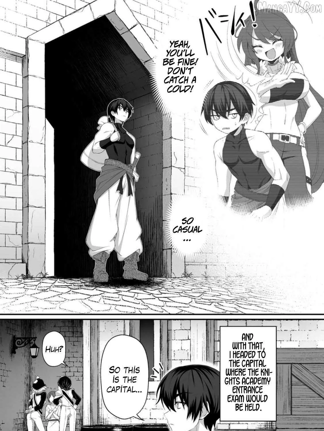 Teisou Gyakuten Sekai De Yuiitsu No Otoko Kishi No Ore, Onna Kishi Gakuen Ni Nyuugaku Shitara Nazeka Eiyou Atsukai Sareta ~Zetsurin Skill De Harem Musou~ Chapter 2.1 page 14 - 