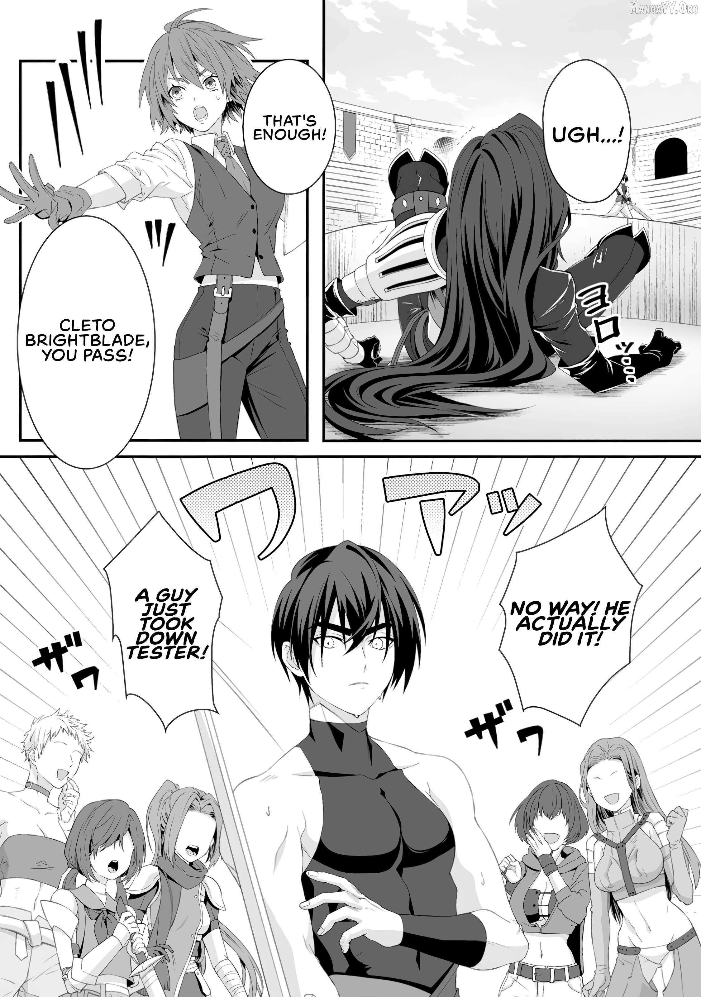 Teisou Gyakuten Sekai De Yuiitsu No Otoko Kishi No Ore, Onna Kishi Gakuen Ni Nyuugaku Shitara Nazeka Eiyou Atsukai Sareta ~Zetsurin Skill De Harem Musou~ Chapter 3 page 10 - 