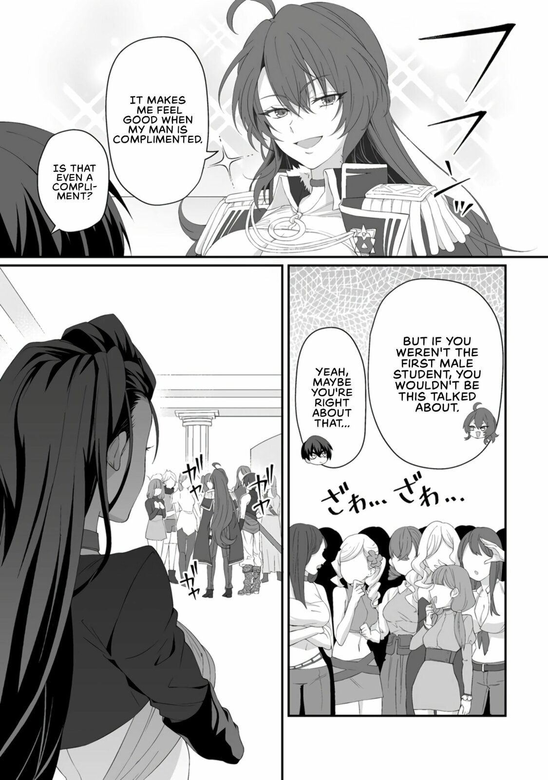 Teisou Gyakuten Sekai De Yuiitsu No Otoko Kishi No Ore, Onna Kishi Gakuen Ni Nyuugaku Shitara Nazeka Eiyou Atsukai Sareta ~Zetsurin Skill De Harem Musou~ Chapter 4 page 13 - 