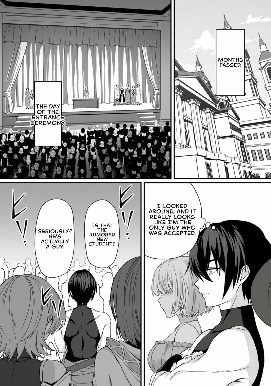 Teisou Gyakuten Sekai De Yuiitsu No Otoko Kishi No Ore, Onna Kishi Gakuen Ni Nyuugaku Shitara Nazeka Eiyou Atsukai Sareta ~Zetsurin Skill De Harem Musou~ Chapter 4 page 3 - 
