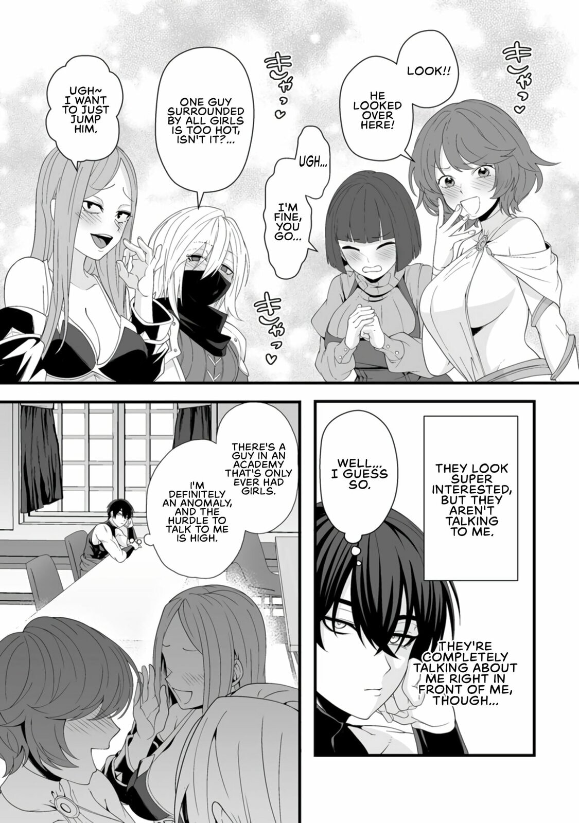 Teisou Gyakuten Sekai De Yuiitsu No Otoko Kishi No Ore, Onna Kishi Gakuen Ni Nyuugaku Shitara Nazeka Eiyou Atsukai Sareta ~Zetsurin Skill De Harem Musou~ Chapter 4 page 28 - 