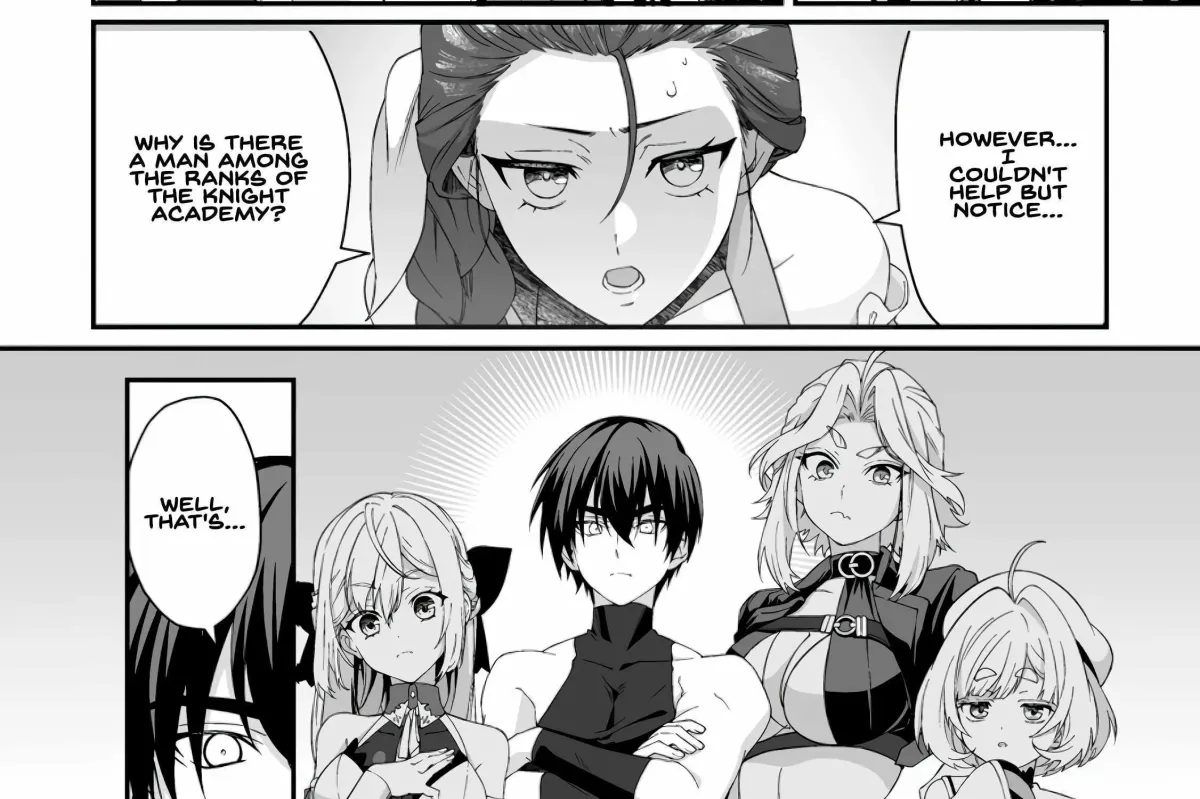 Teisou Gyakuten Sekai De Yuiitsu No Otoko Kishi No Ore, Onna Kishi Gakuen Ni Nyuugaku Shitara Nazeka Eiyou Atsukai Sareta ~Zetsurin Skill De Harem Musou~ Chapter 7.99 page 5 - 