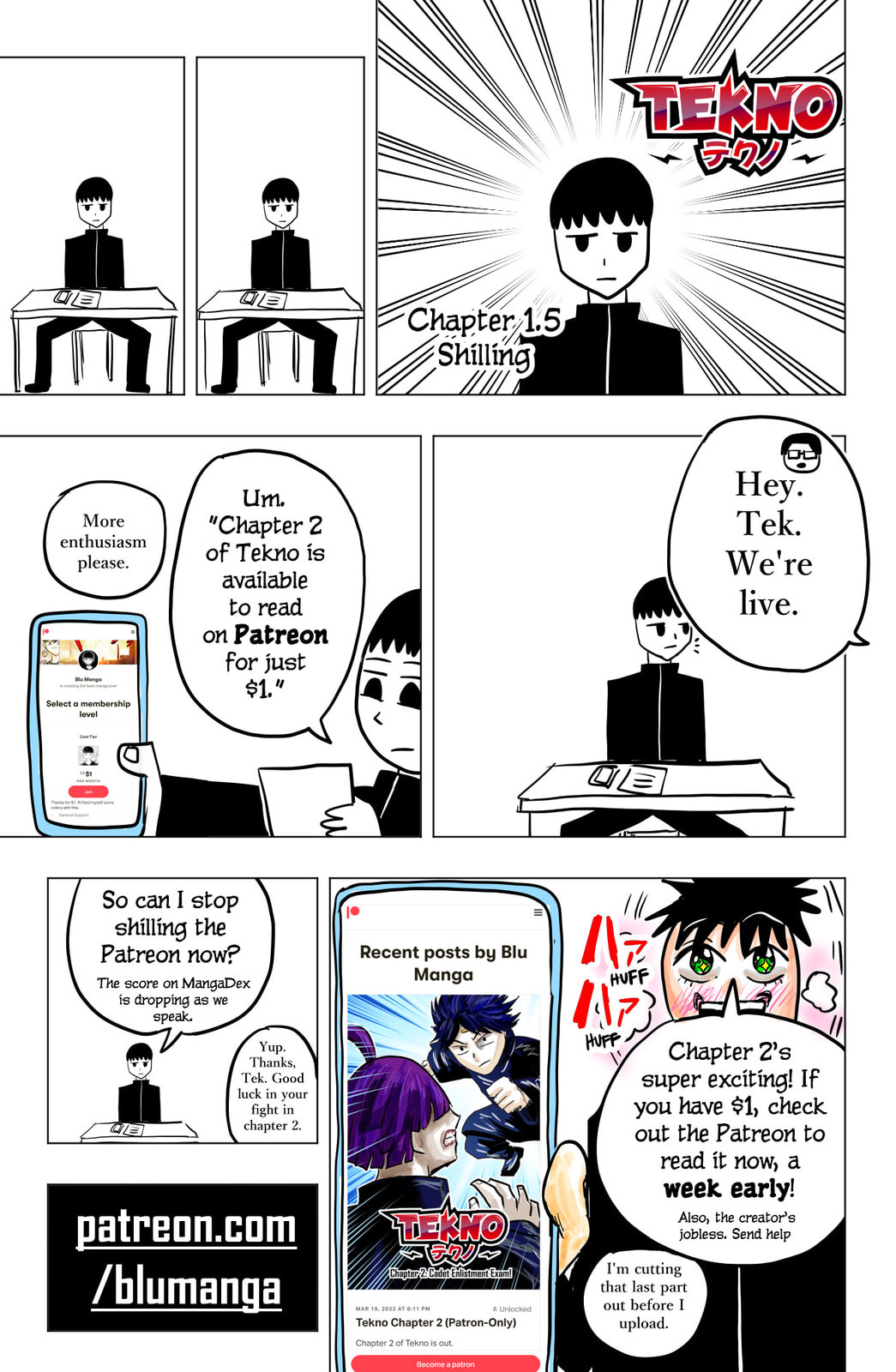 Read TEKNO chapter 1.5 image 0 on Lezhin