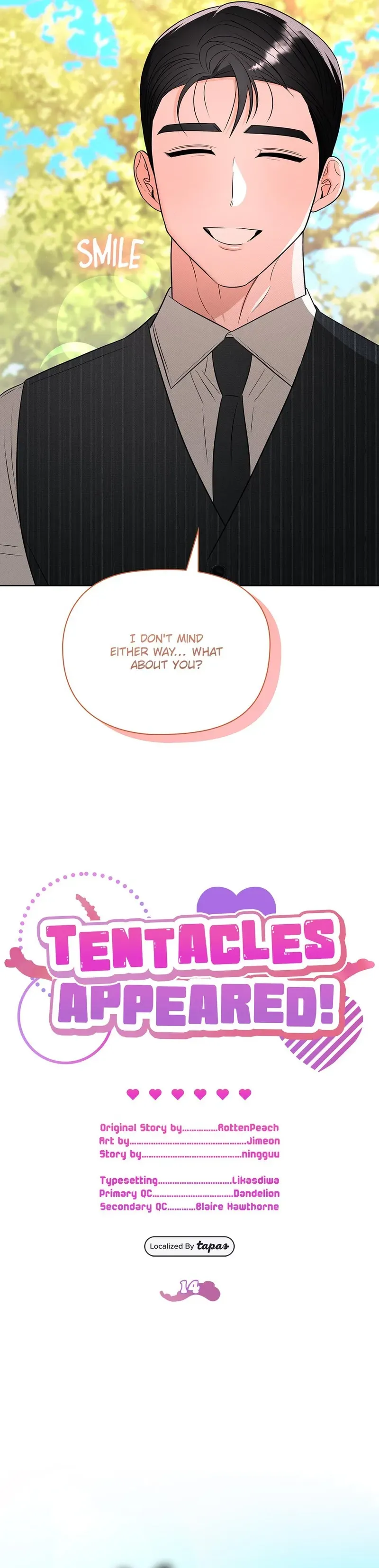 Read Tentacles Appeared! chapter 14 image 1 on Lezhin