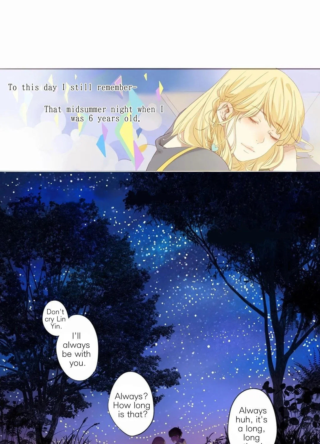 Read That Year, Under the Starry Sky (Colored) chapter 1 image 2 on Lezhin