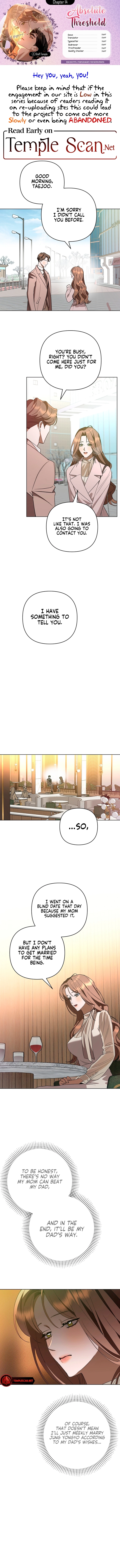 Read The Absolute Threshold chapter 14 image 0 on Lezhin