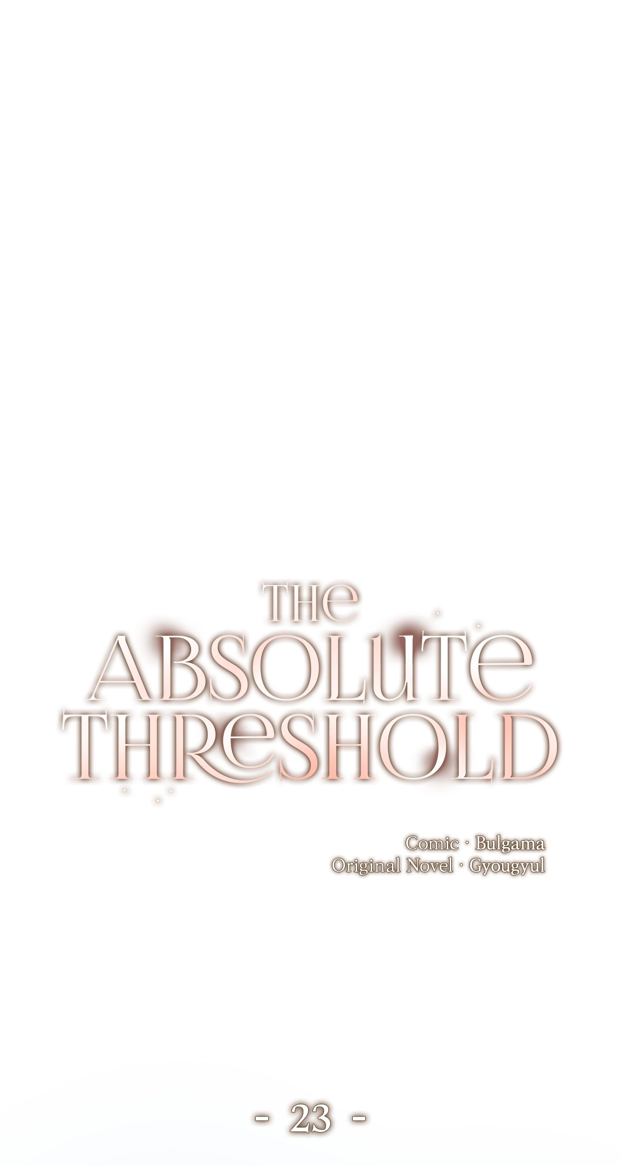 Read The Absolute Threshold chapter 23.1 image 0 on Lezhin