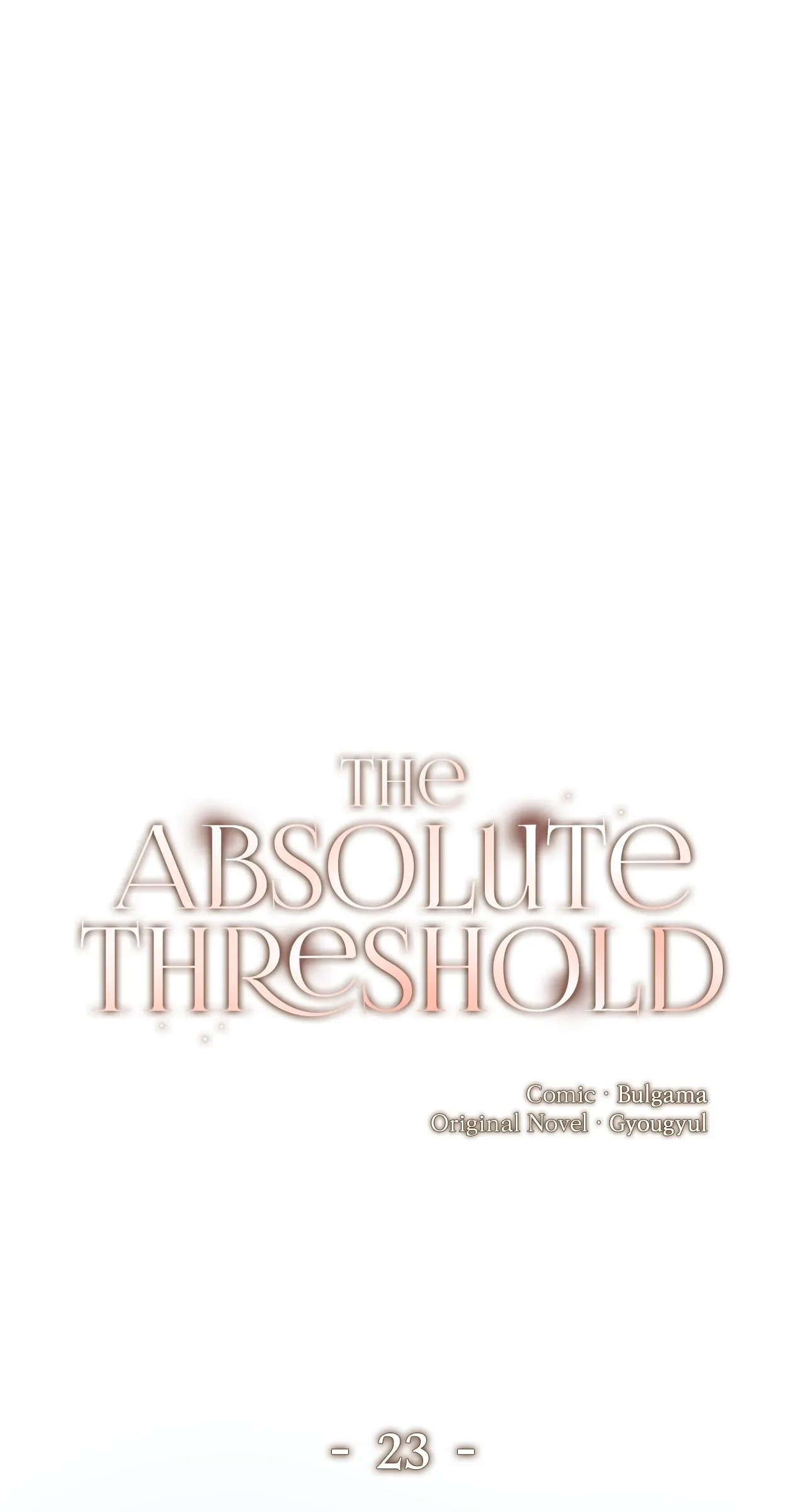 Read The Absolute Threshold chapter 23 image 0 on Lezhin