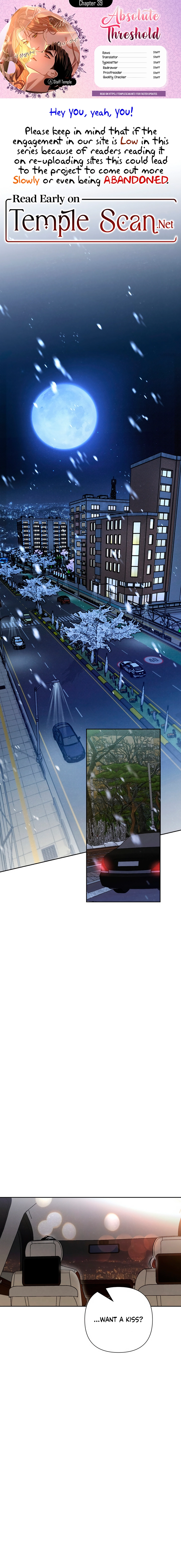 Read The Absolute Threshold chapter 39 image 0 on Lezhin