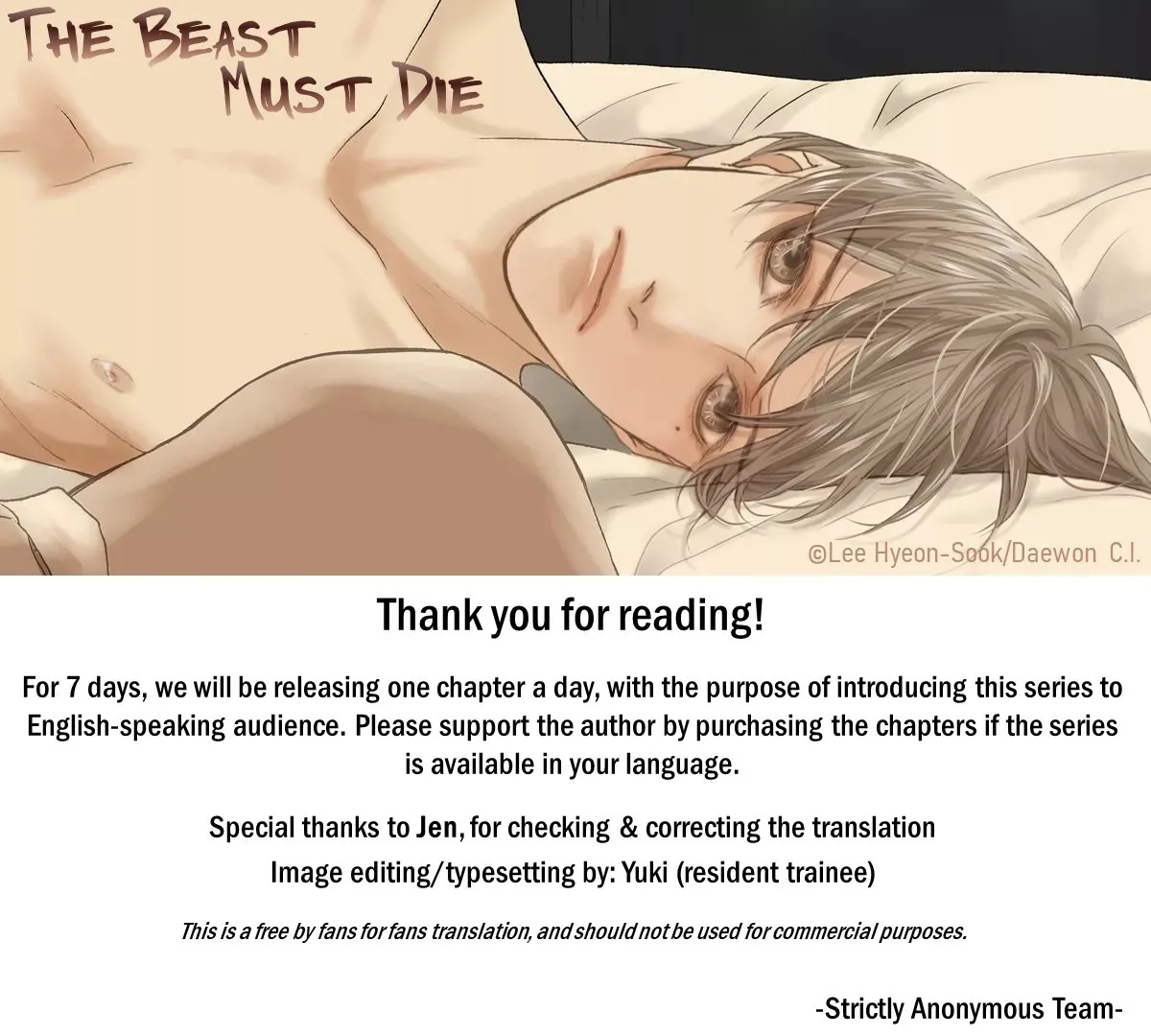 Read The Beast Must Die chapter 0 image 8 on Lezhin