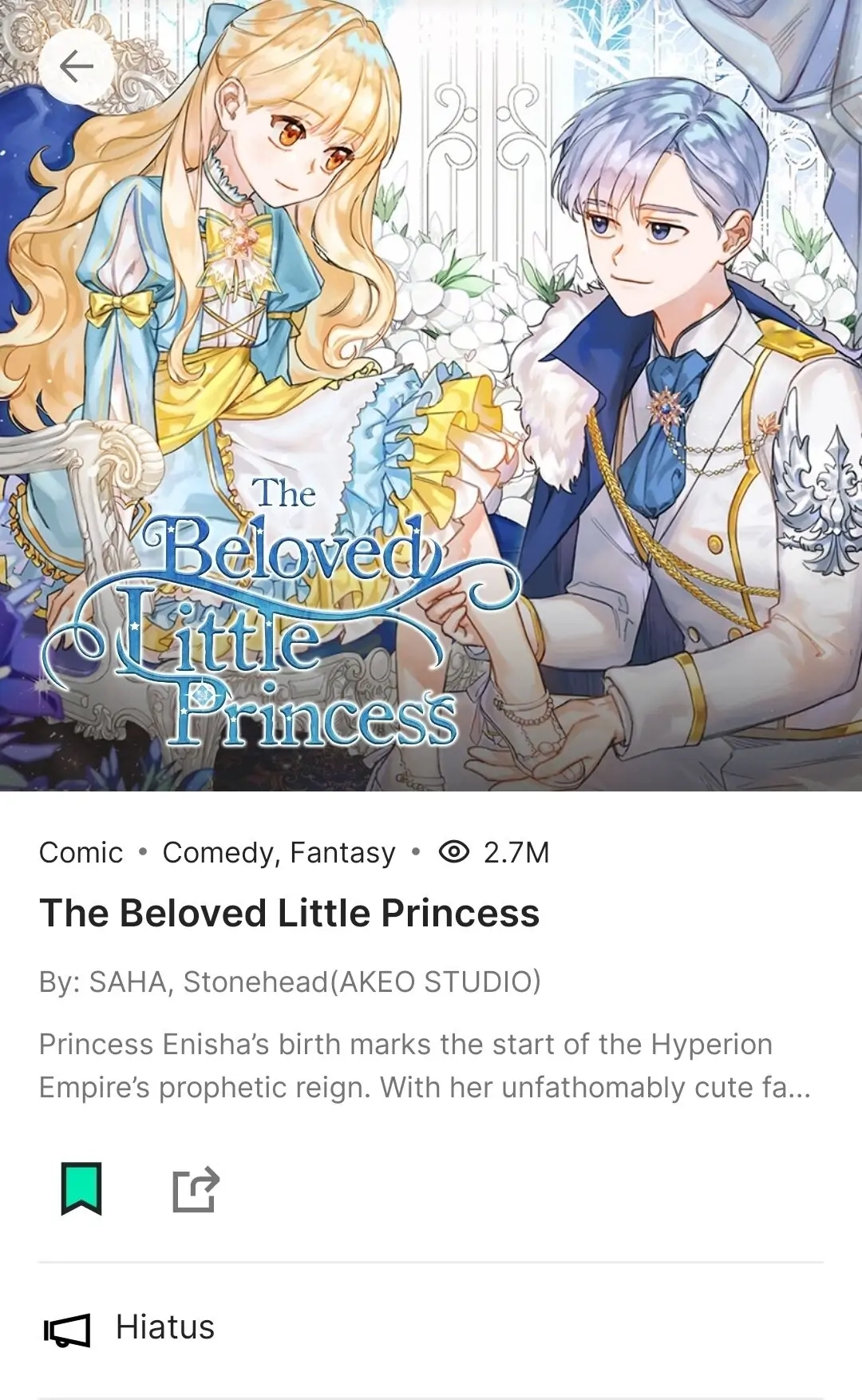 The Beloved Little Princess Chapter 86.1 page 1 - 