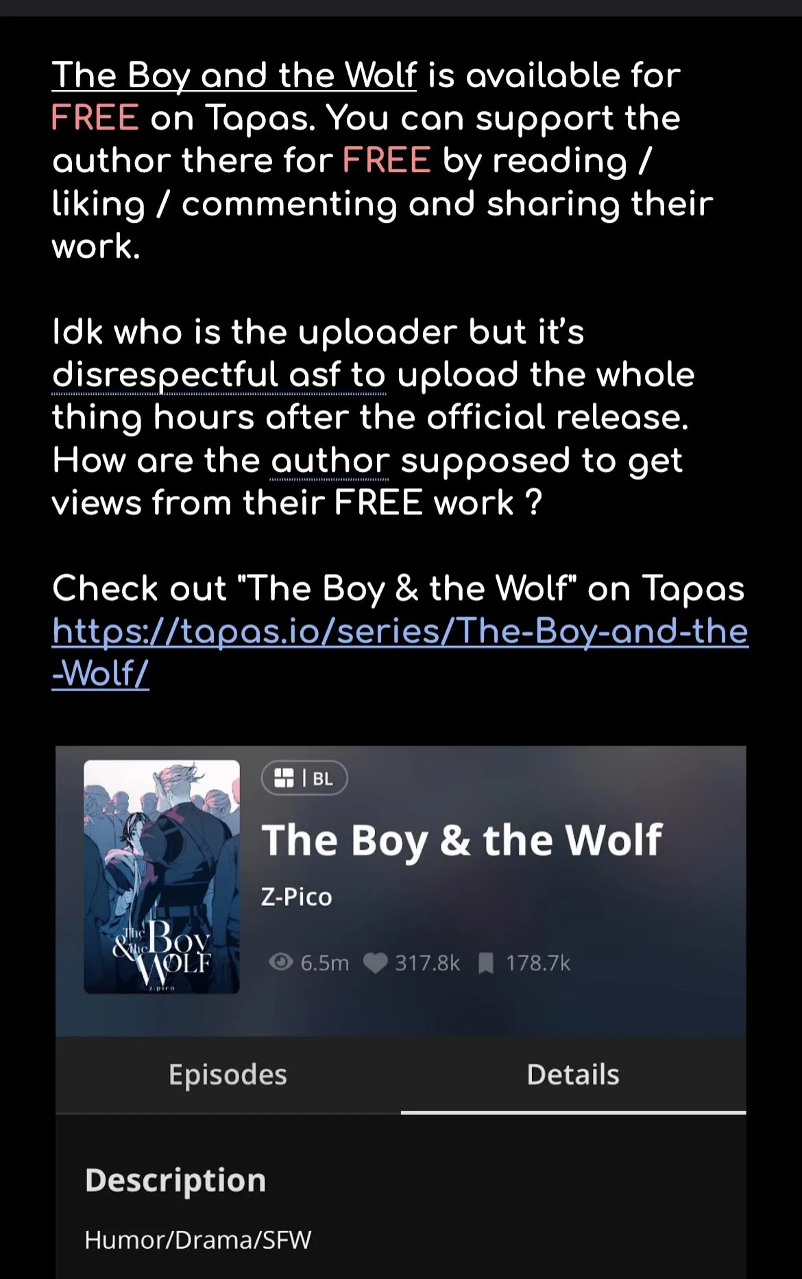 The Boy And The Wolf Chapter 17.95 page 1 - 