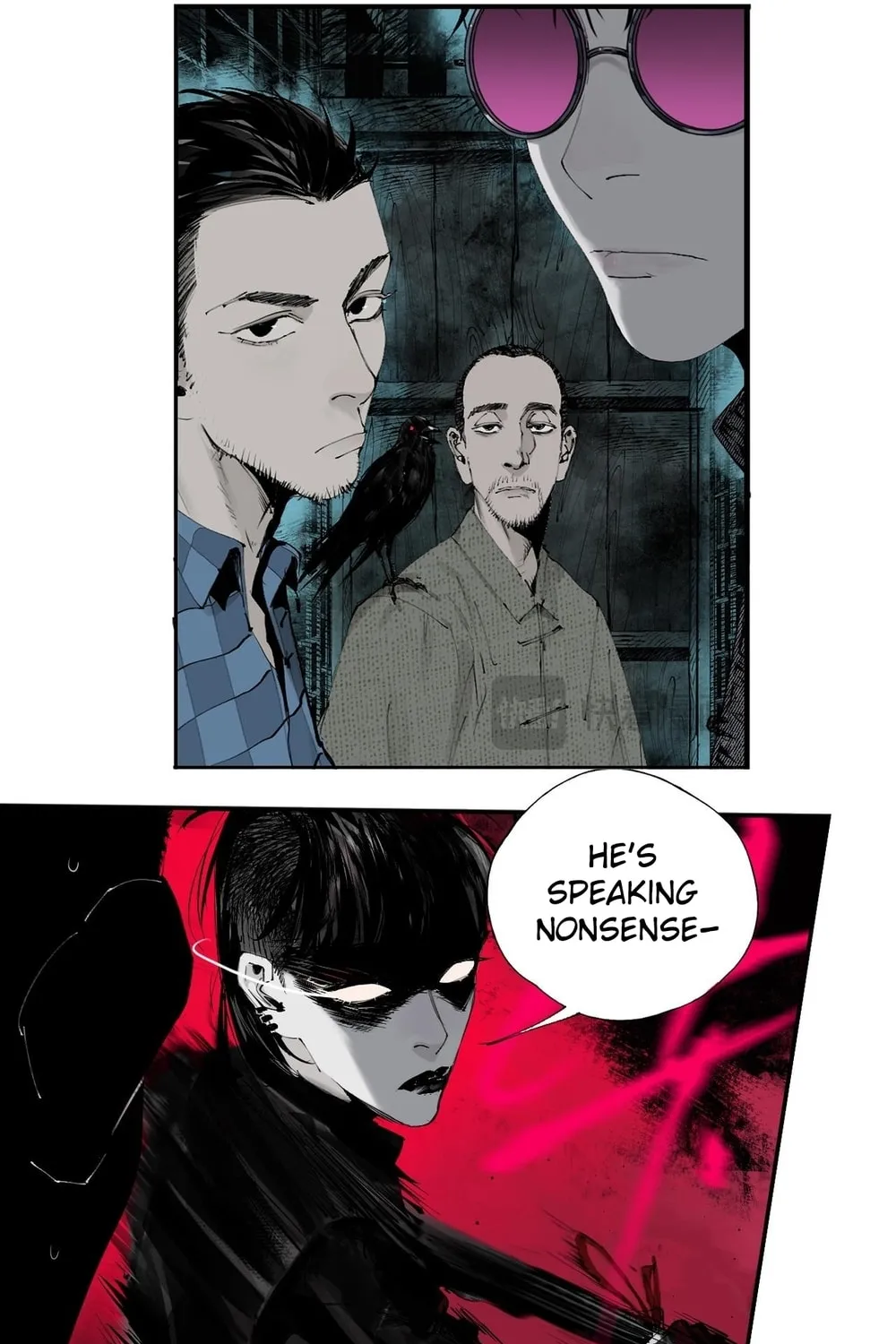 Read The Crow chapter 4 image 12 on Lezhin
