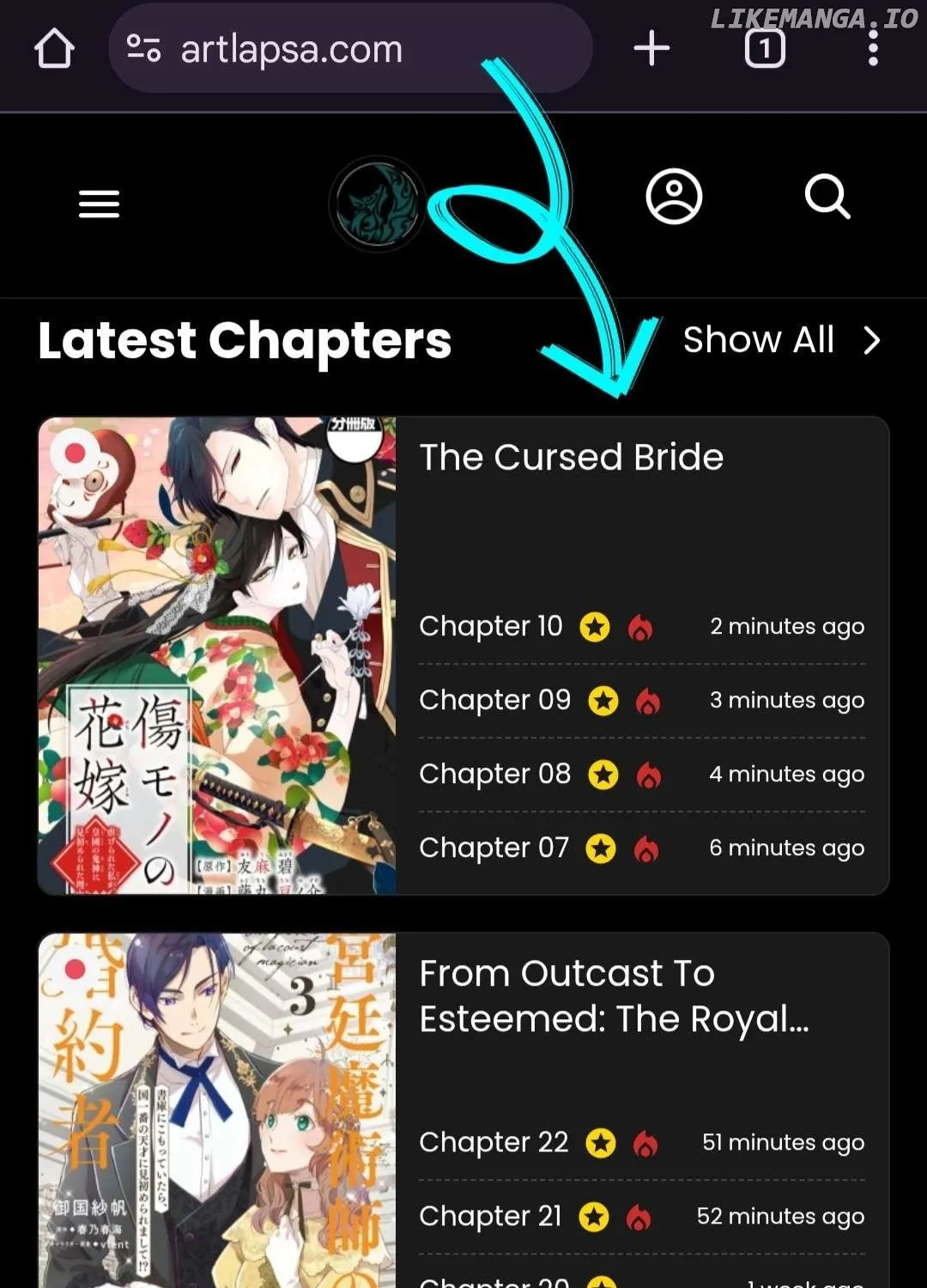 The cursed bride Chapter 1 page 2 - 
