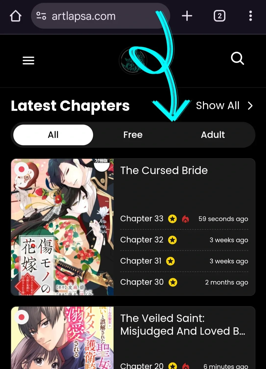 The cursed bride Chapter 12 page 2 - 