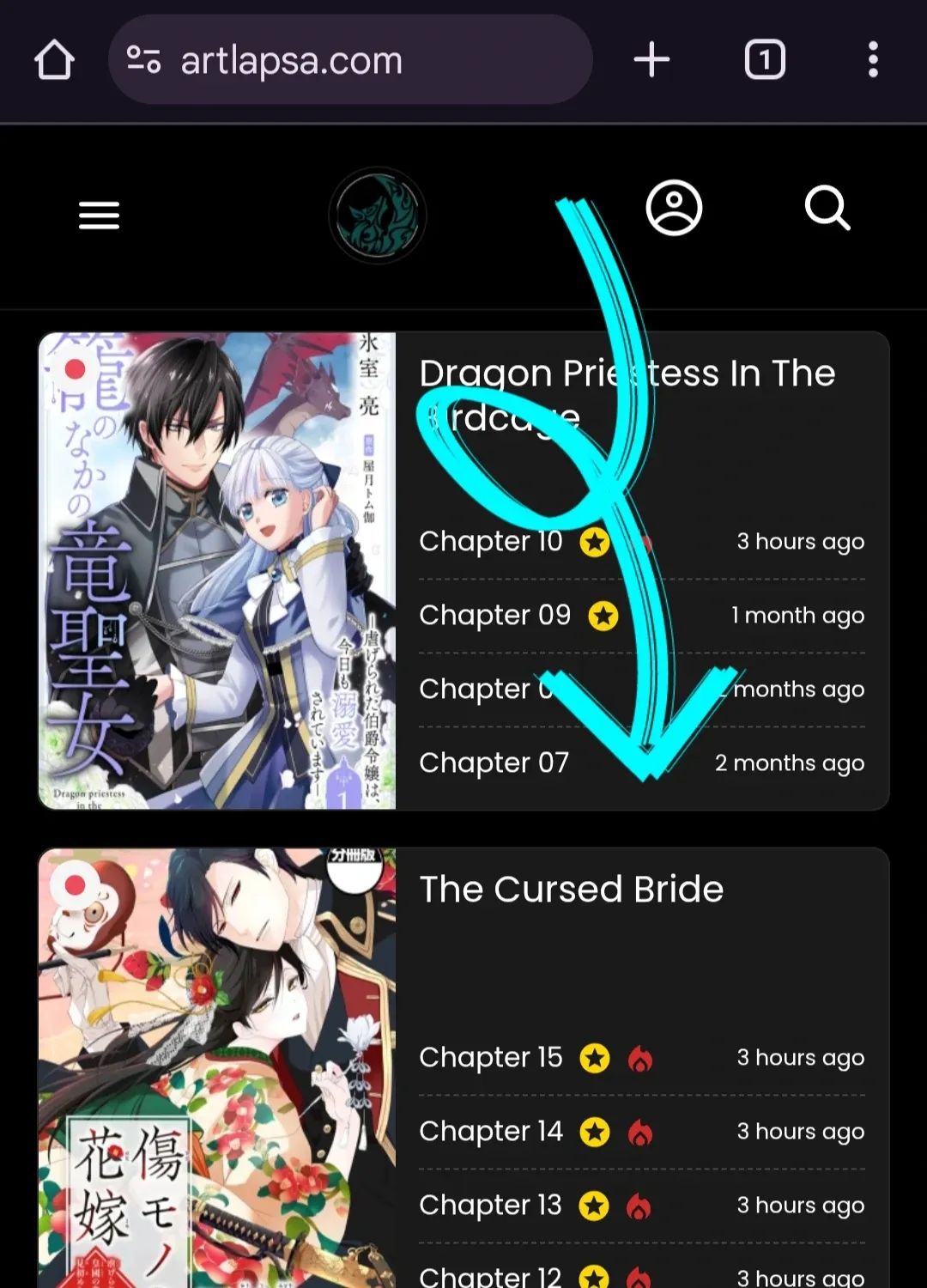 The cursed bride Chapter 4 page 1 - 