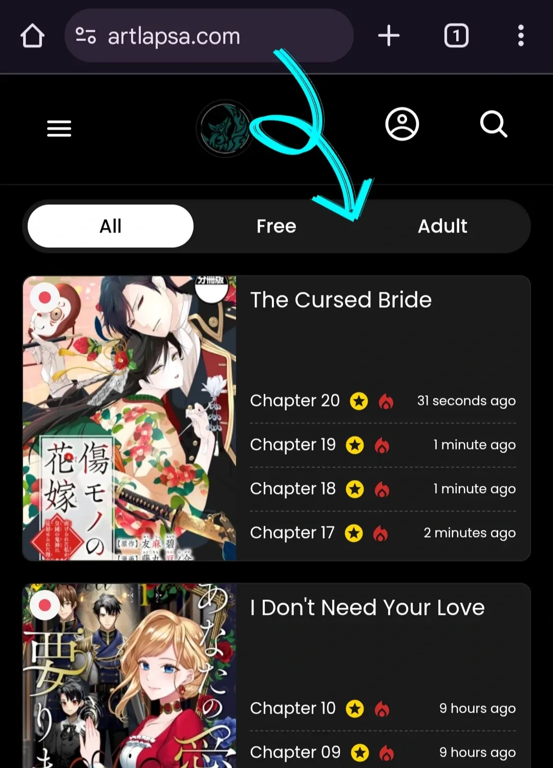 The cursed bride Chapter 5 page 2 - 