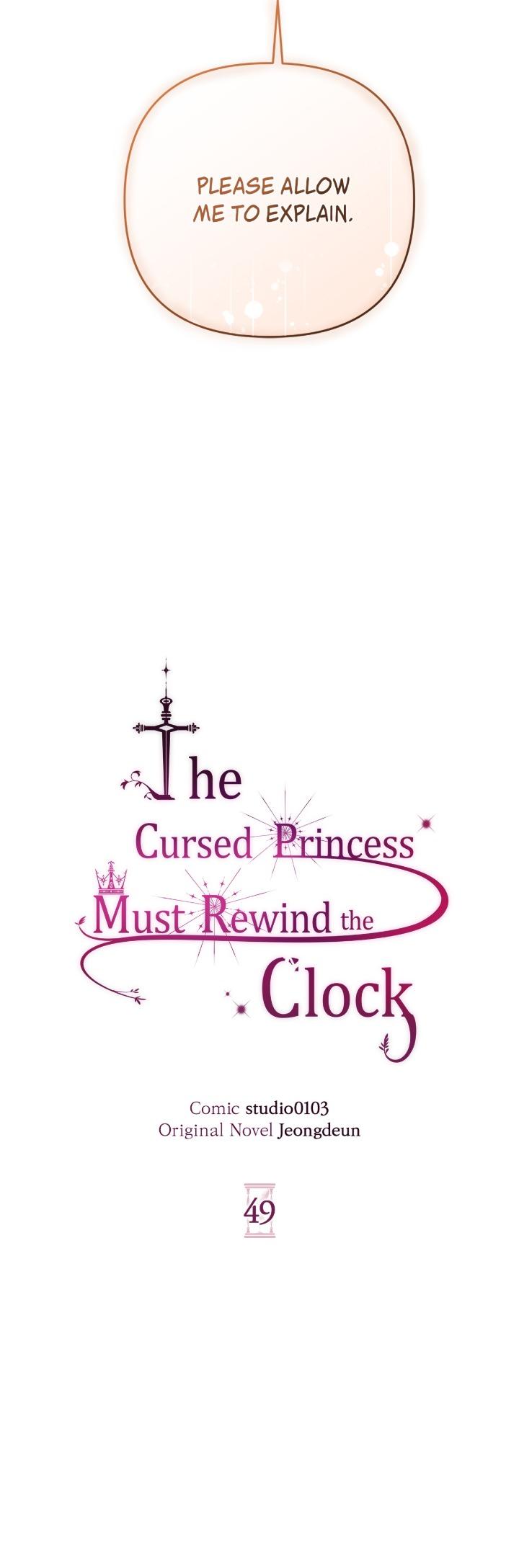 Read The Cursed Princess Must Rewind the Clock chapter 49 image 22 on Lezhin