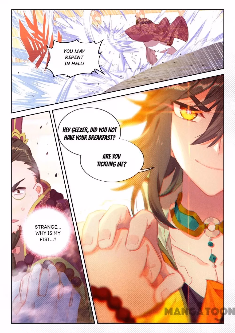 Read The Divine Punished One chapter 101 image 6 on Lezhin