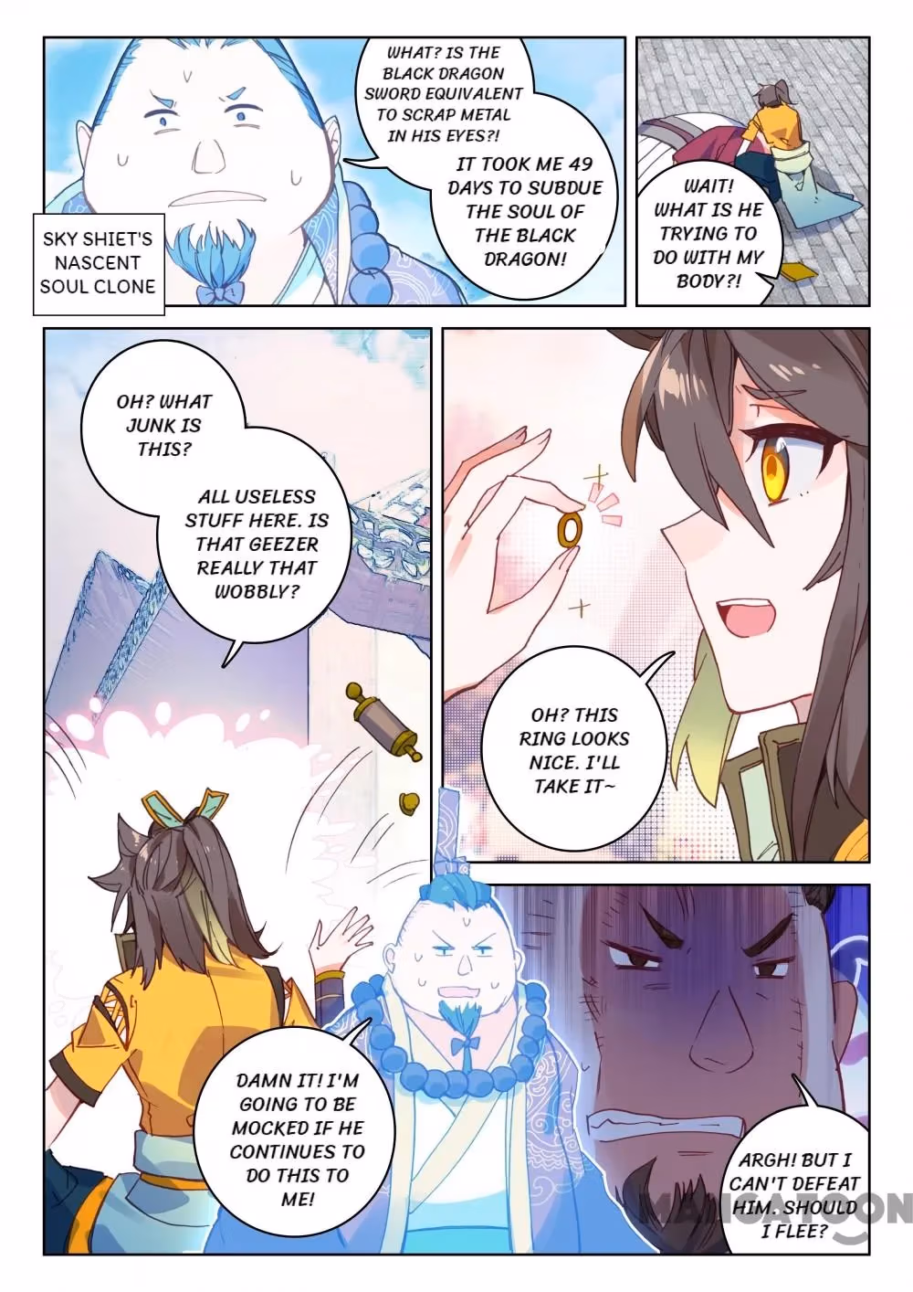 Read The Divine Punished One chapter 102 image 5 on Lezhin