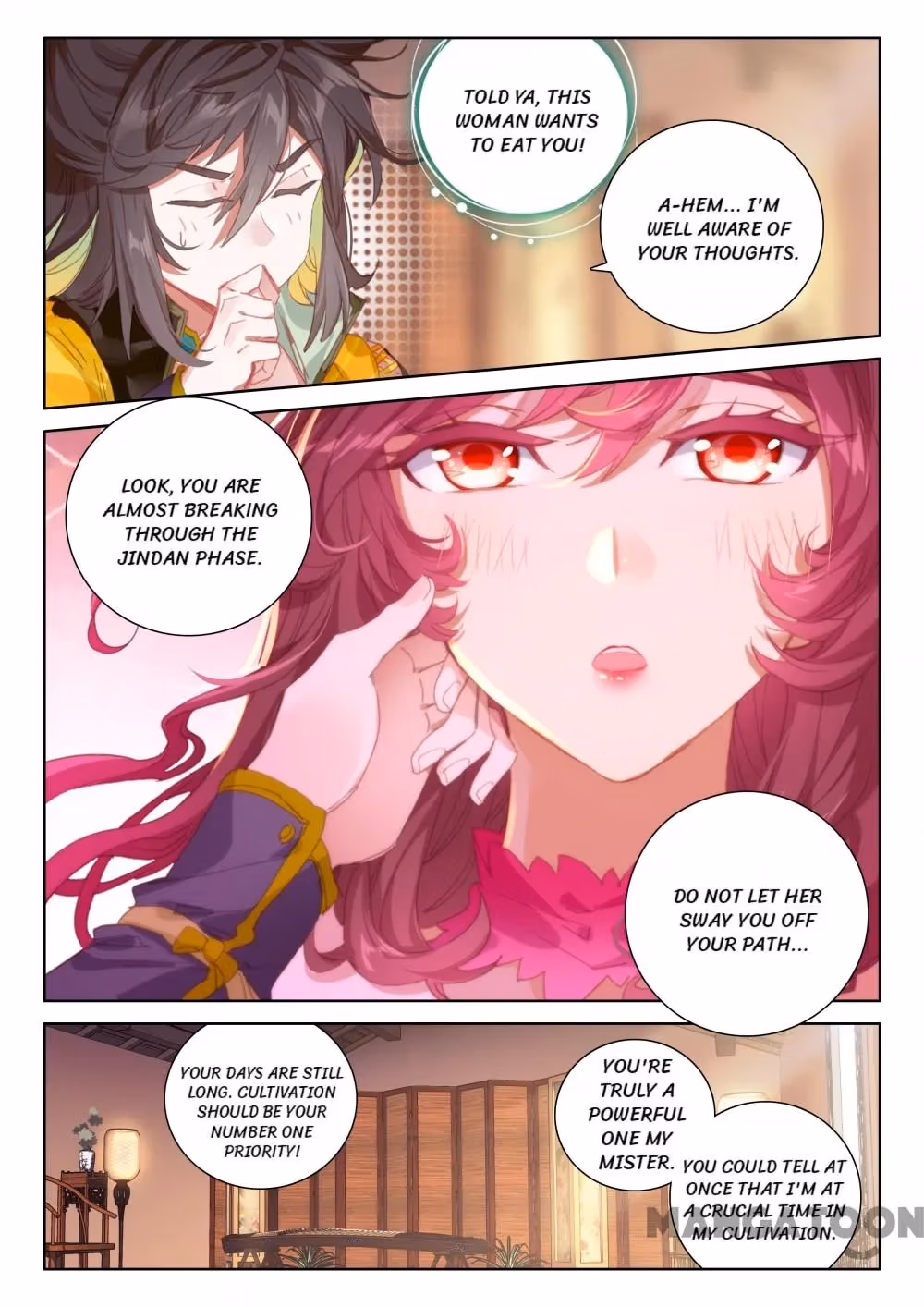 Read The Divine Punished One chapter 104 image 4 on Lezhin