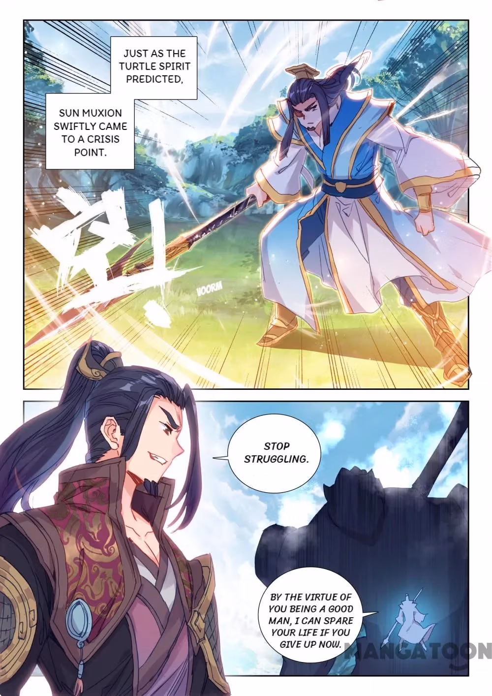 Read The Divine Punished One chapter 110 image 5 on Lezhin