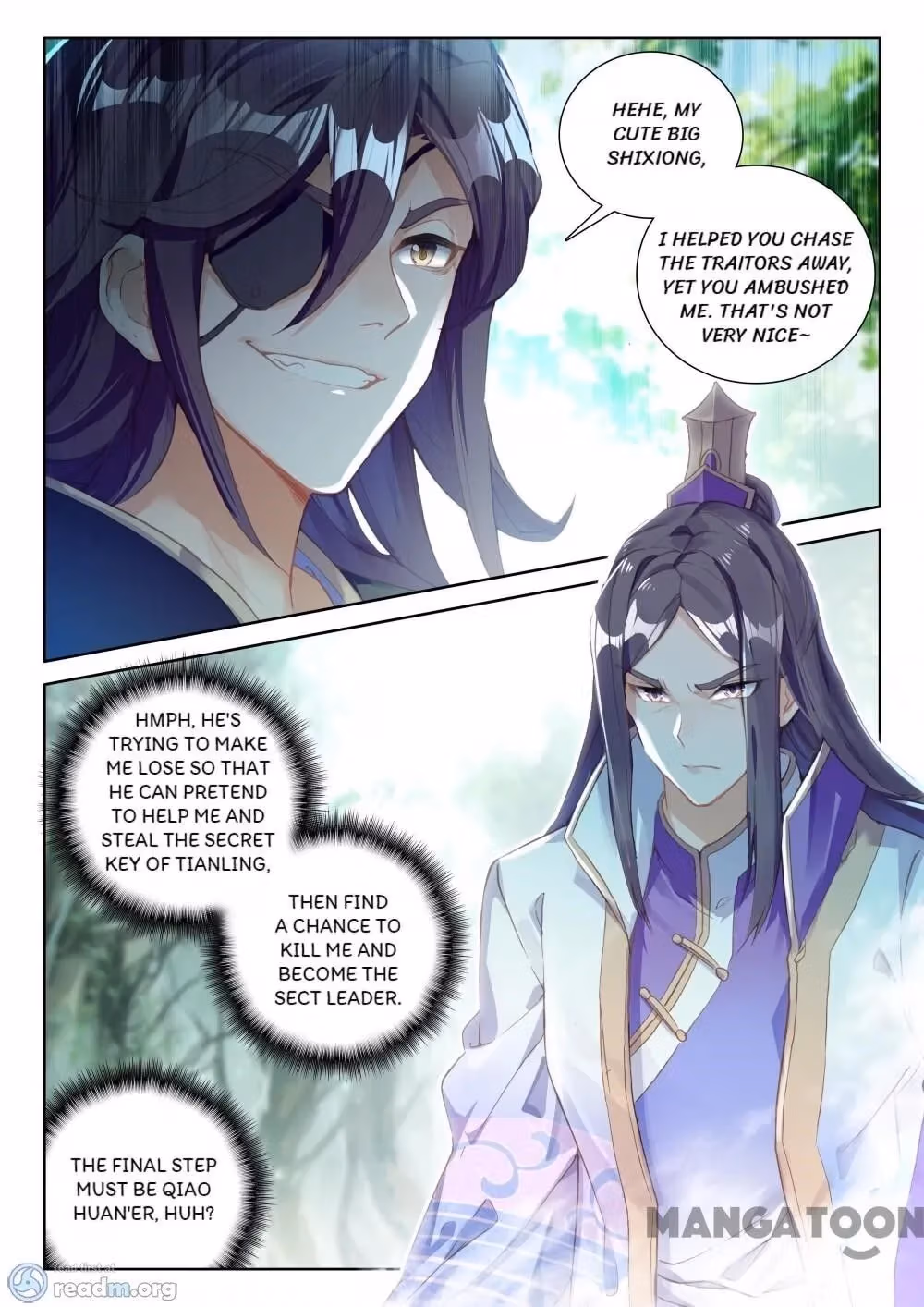 Read The Divine Punished One chapter 123 image 3 on Lezhin