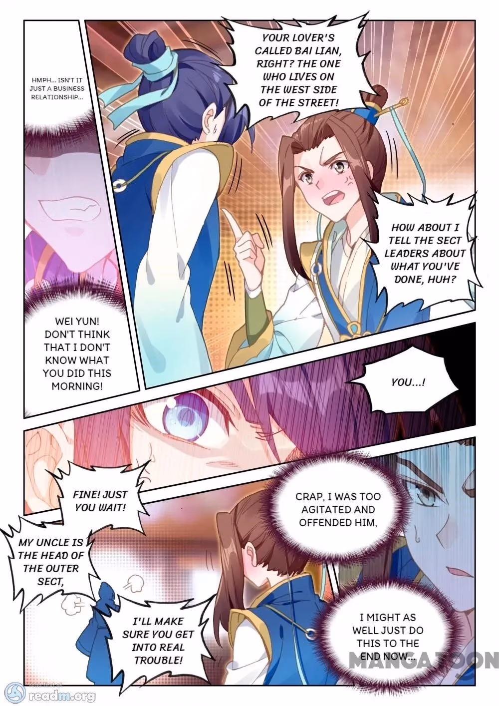 Read The Divine Punished One chapter 142 image 3 on Lezhin