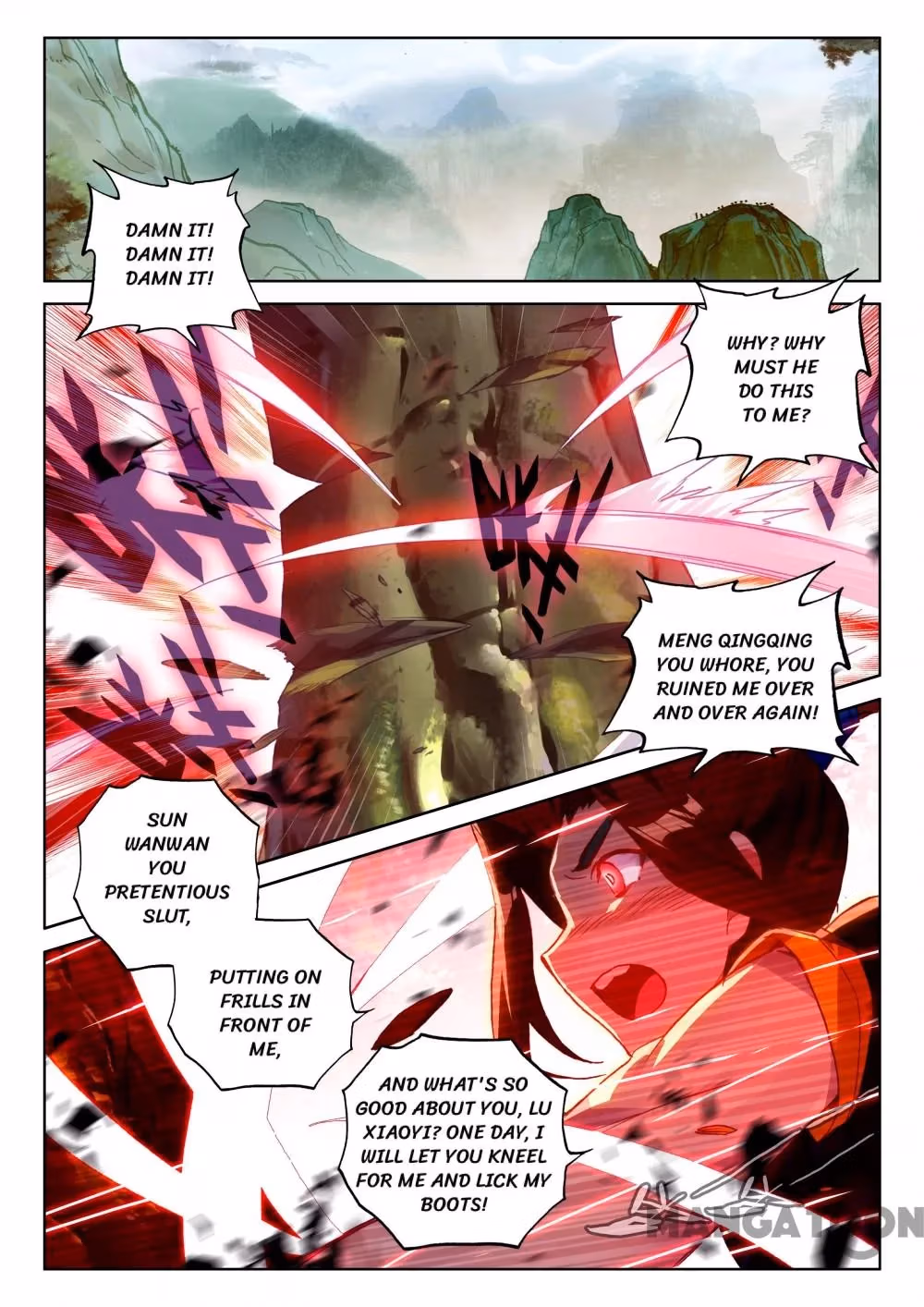 Read The Divine Punished One chapter 176 image 4 on Lezhin