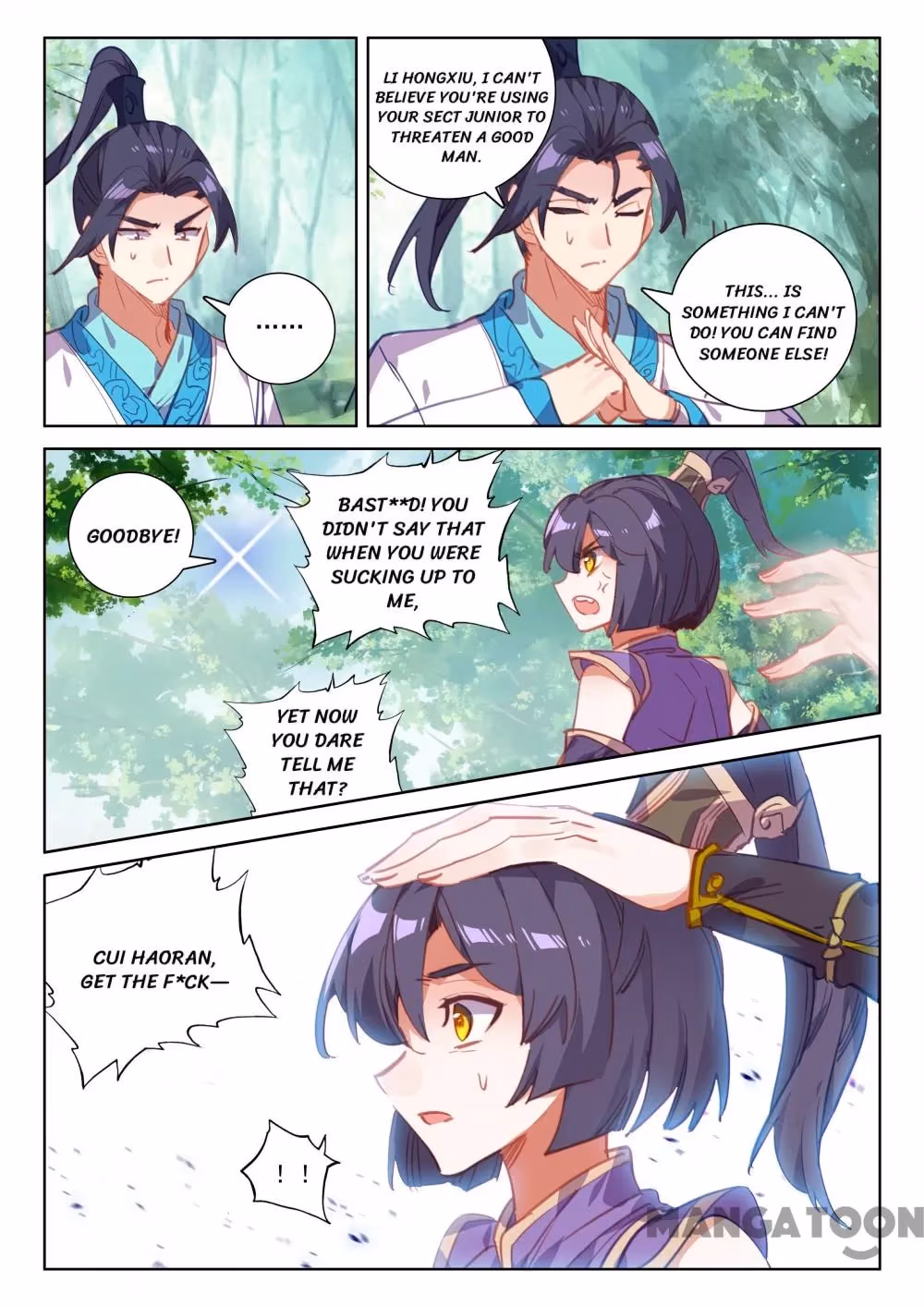 Read The Divine Punished One chapter 185 image 4 on Lezhin