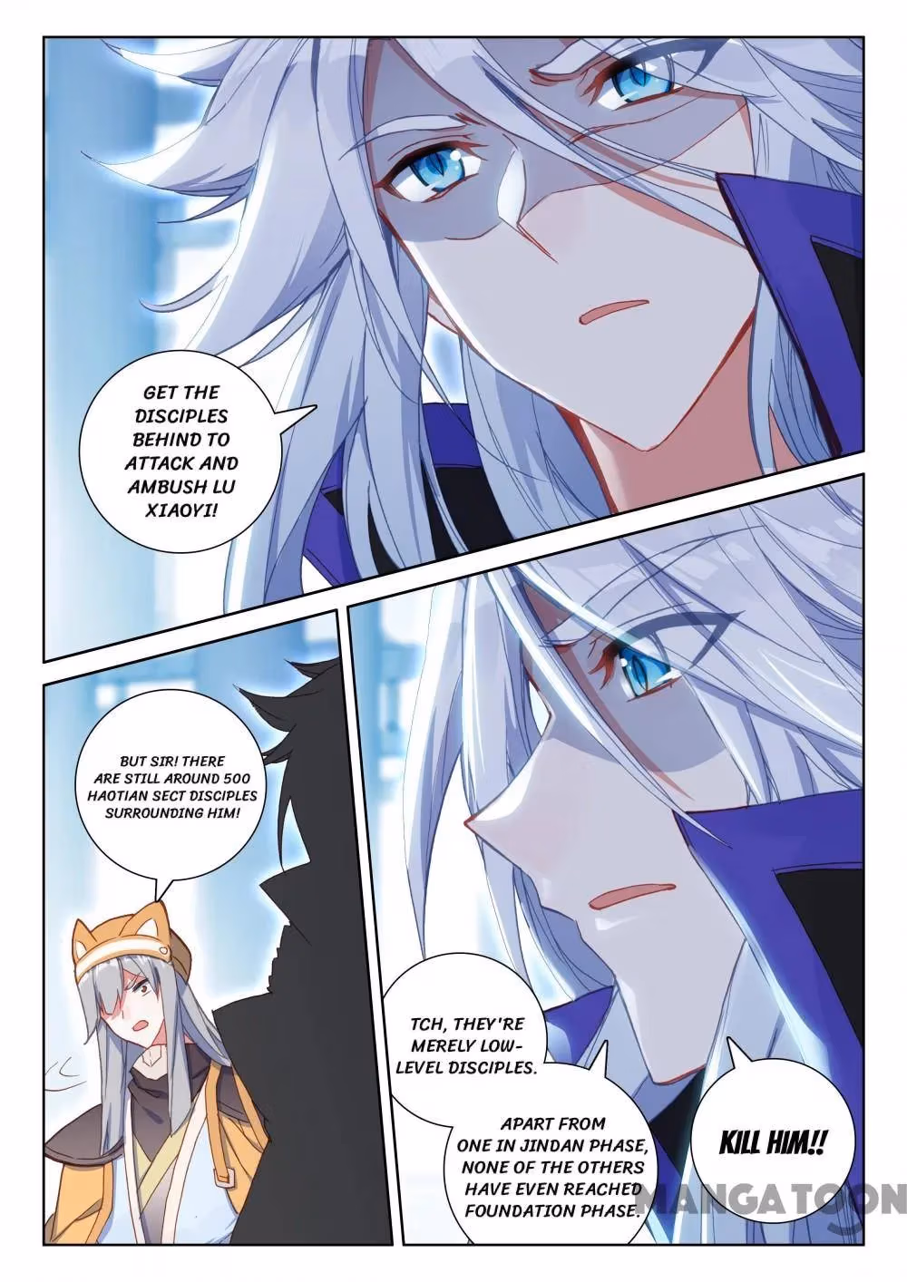 Read The Divine Punished One chapter 222 image 4 on Lezhin