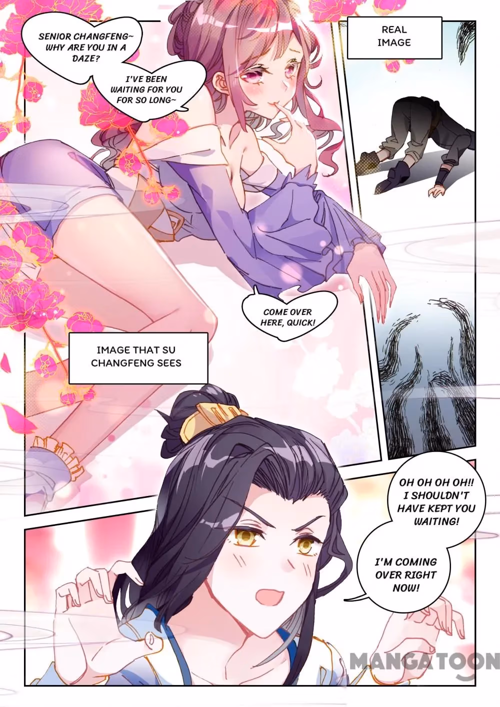 Read The Divine Punished One chapter 55 image 7 on Lezhin