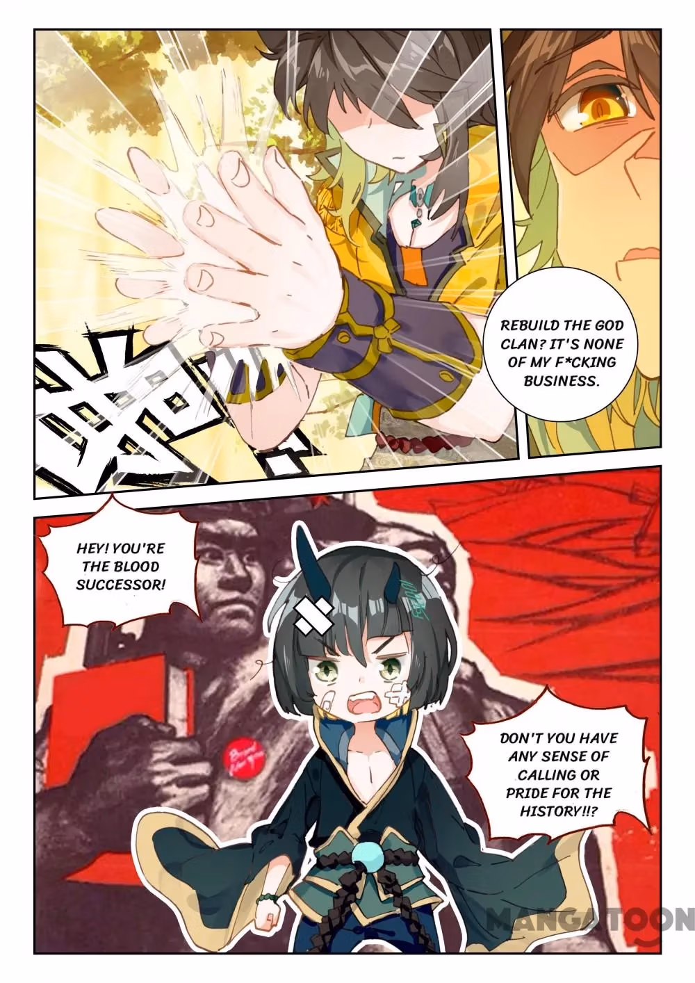 Read The Divine Punished One chapter 62 image 3 on Lezhin