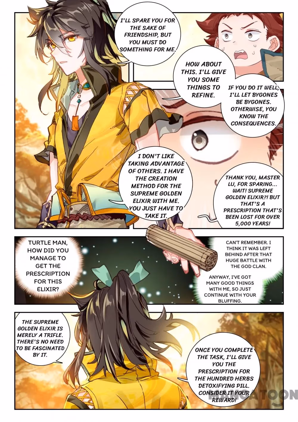 Read The Divine Punished One chapter 65 image 6 on Lezhin