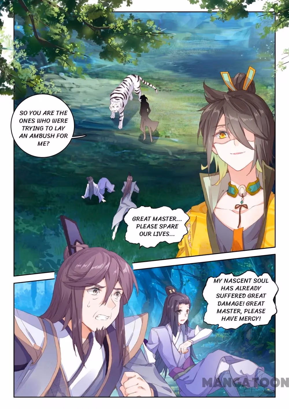 Read The Divine Punished One chapter 92 image 4 on Lezhin