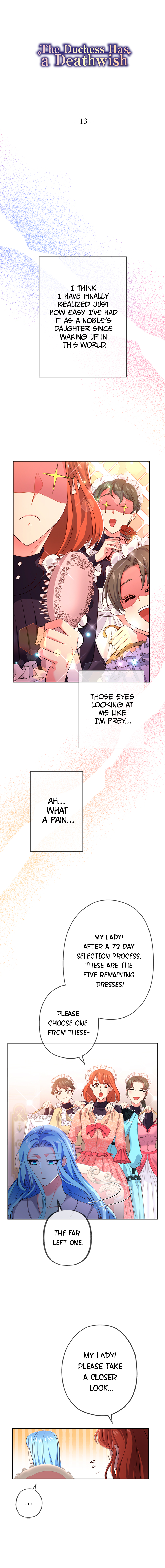 Read The Duchess Has a Deathwish chapter 13 image 1 on Lezhin