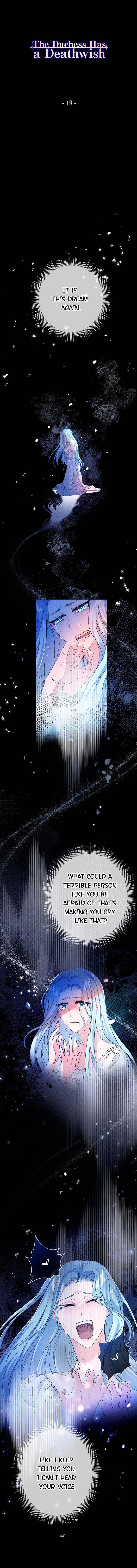 Read The Duchess Has a Deathwish chapter 19 image 1 on Lezhin