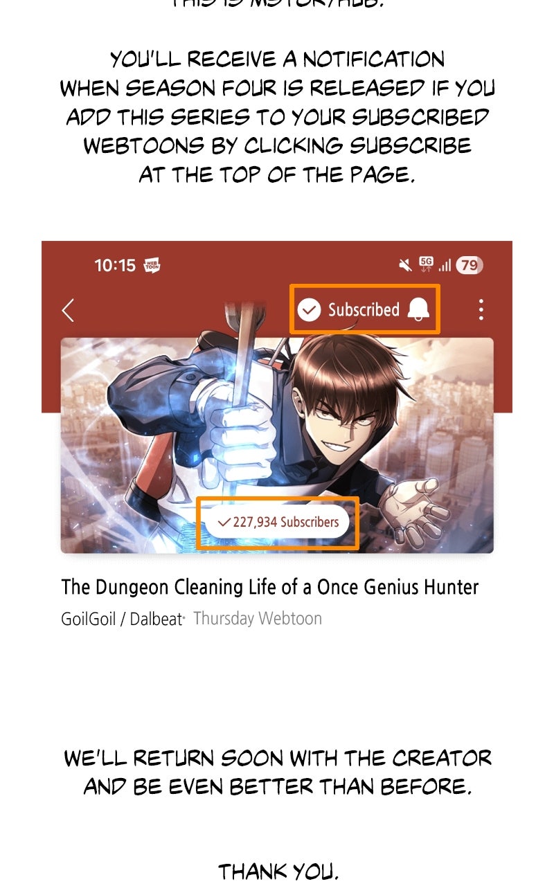 The Dungeon Cleaning Life of a Once Genius Hunter (S3) Episode 150 (Season 3 Finale) page 158 - 