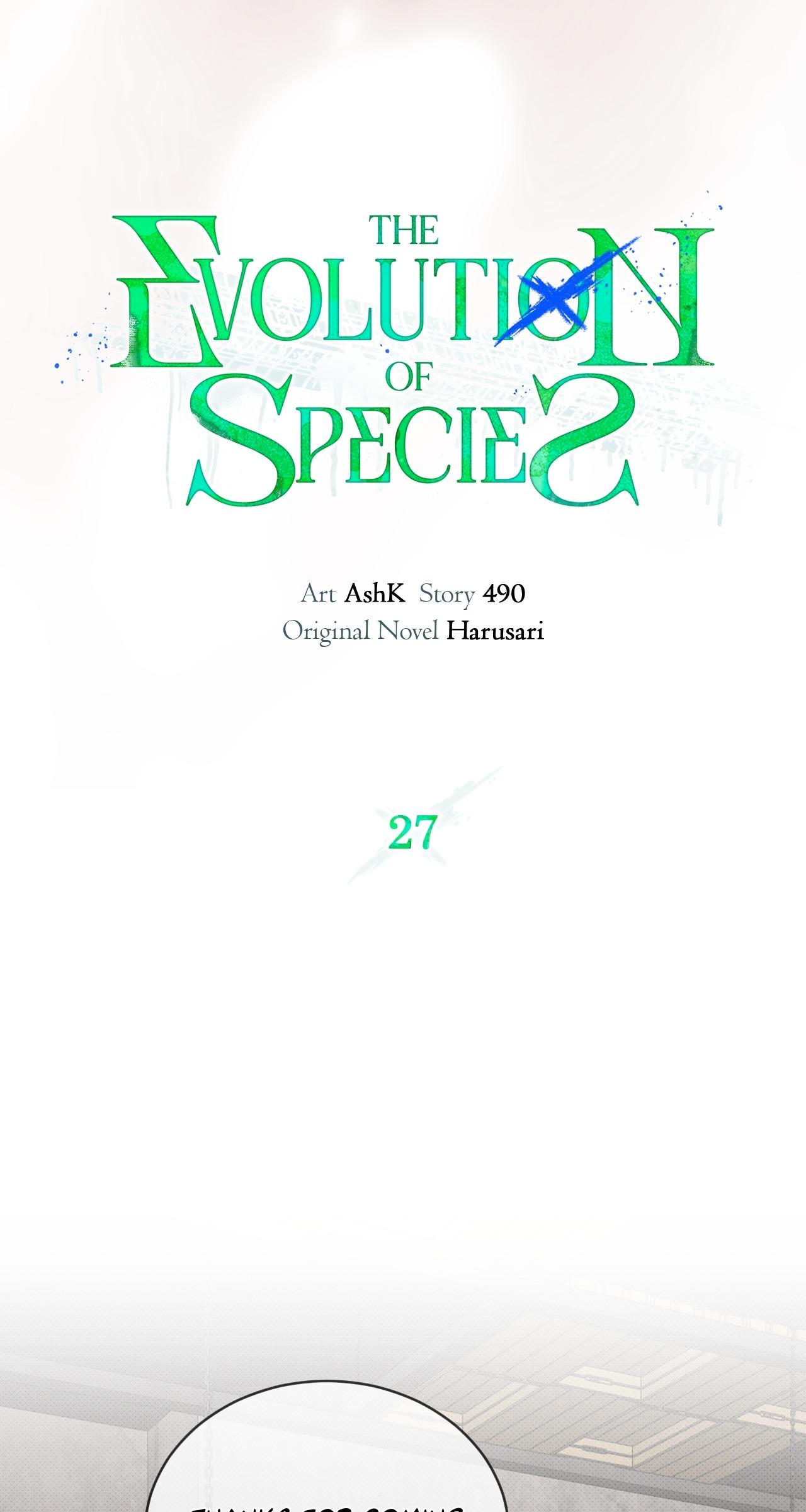 The Evolution of Species Chapter 27 page 47 - 