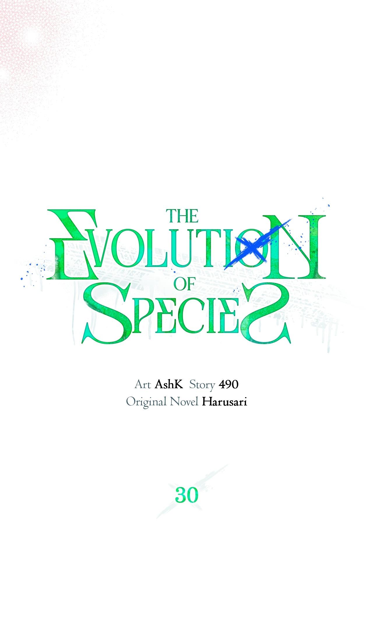 The Evolution of Species Chapter 30 page 58 - 