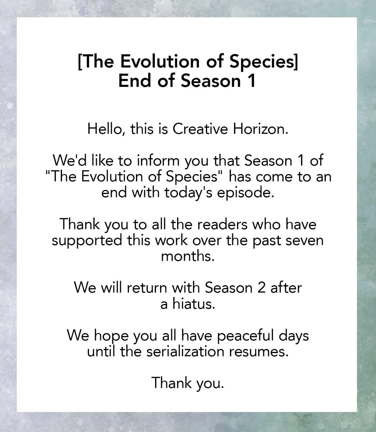 The Evolution of Species Chapter 31 page 71 - 