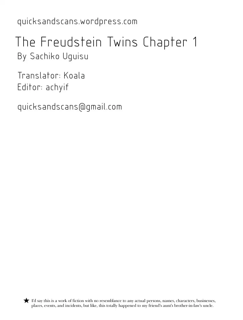 Read The Freudstein Twins chapter 1 image 1 on Lezhin